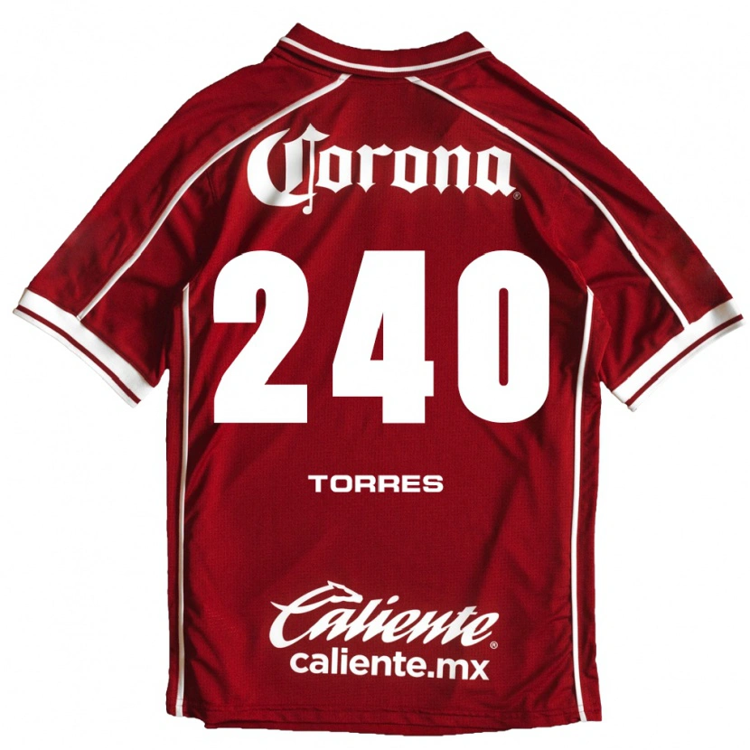 Danxen Criança Camisola Santiago Torres #240 Branco Vermelho Principal 2026/27 Camisa Brasil