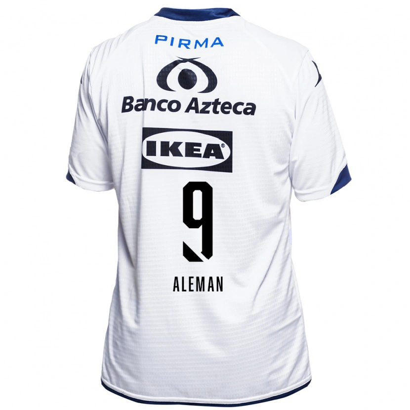 Danxen Criança Camisola Nelly Alemán #9 Branco Preto Azul Principal 2026/27 Camisa Brasil