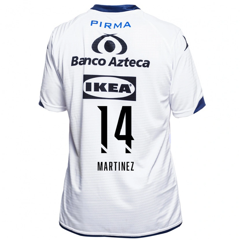 Danxen Criança Camisola Samantha Martínez #14 Branco Preto Azul Principal 2026/27 Camisa Brasil