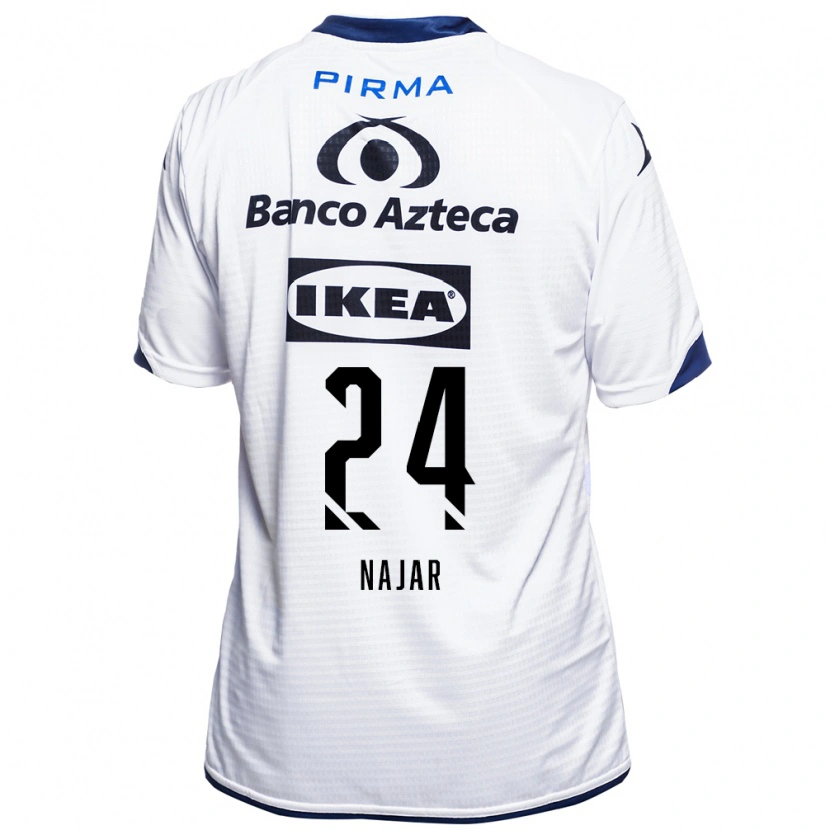 Danxen Criança Camisola Ivonne Najar #24 Branco Preto Azul Principal 2026/27 Camisa Brasil