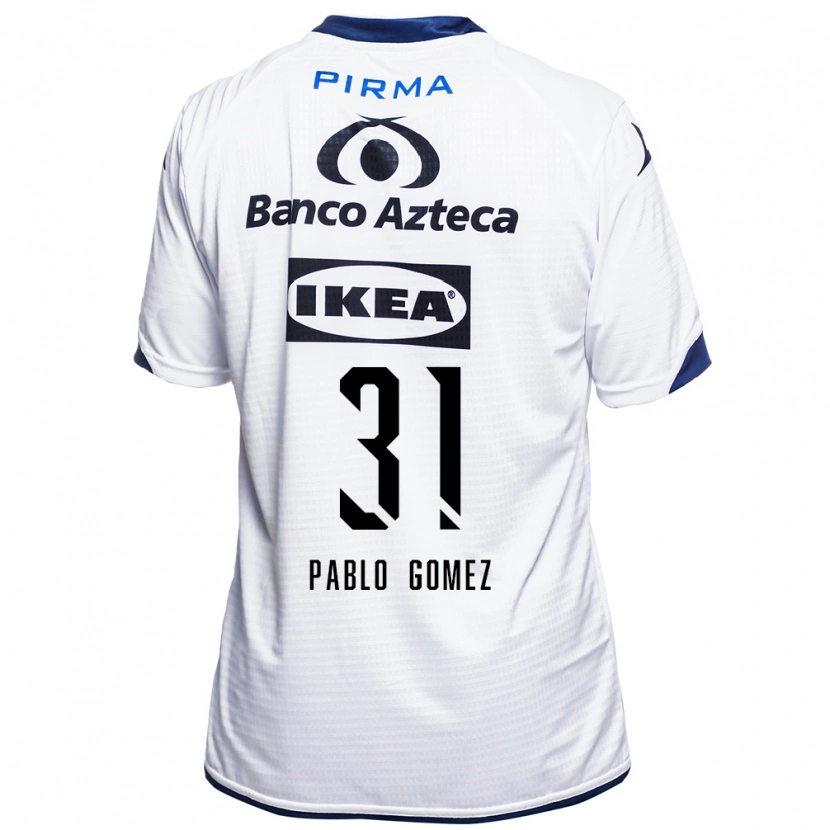 Danxen Criança Camisola Juan Pablo Gómez #31 Branco Preto Azul Principal 2026/27 Camisa Brasil