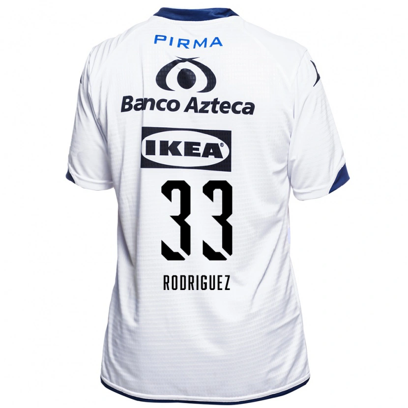 Danxen Criança Camisola Jesús Rodríguez #33 Branco Preto Azul Principal 2026/27 Camisa Brasil