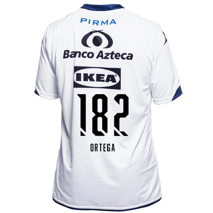 Danxen Criança Camisola Yael Ortega #182 Branco Preto Azul Principal 2026/27 Camisa Brasil