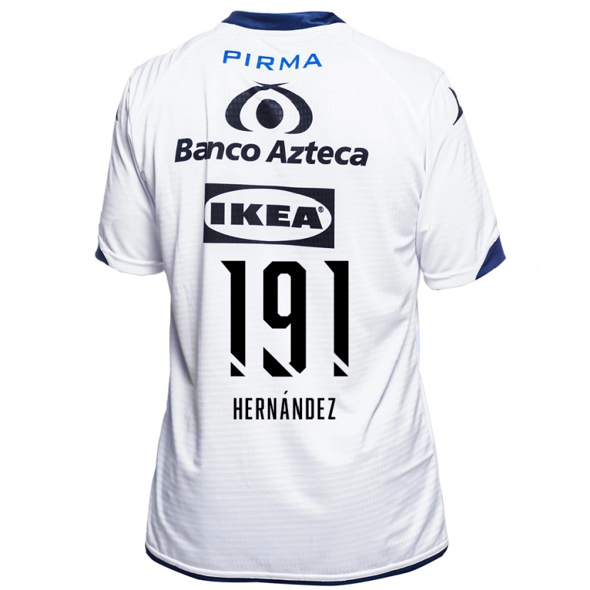 Danxen Criança Camisola Brian Hernández #191 Branco Preto Azul Principal 2026/27 Camisa Brasil