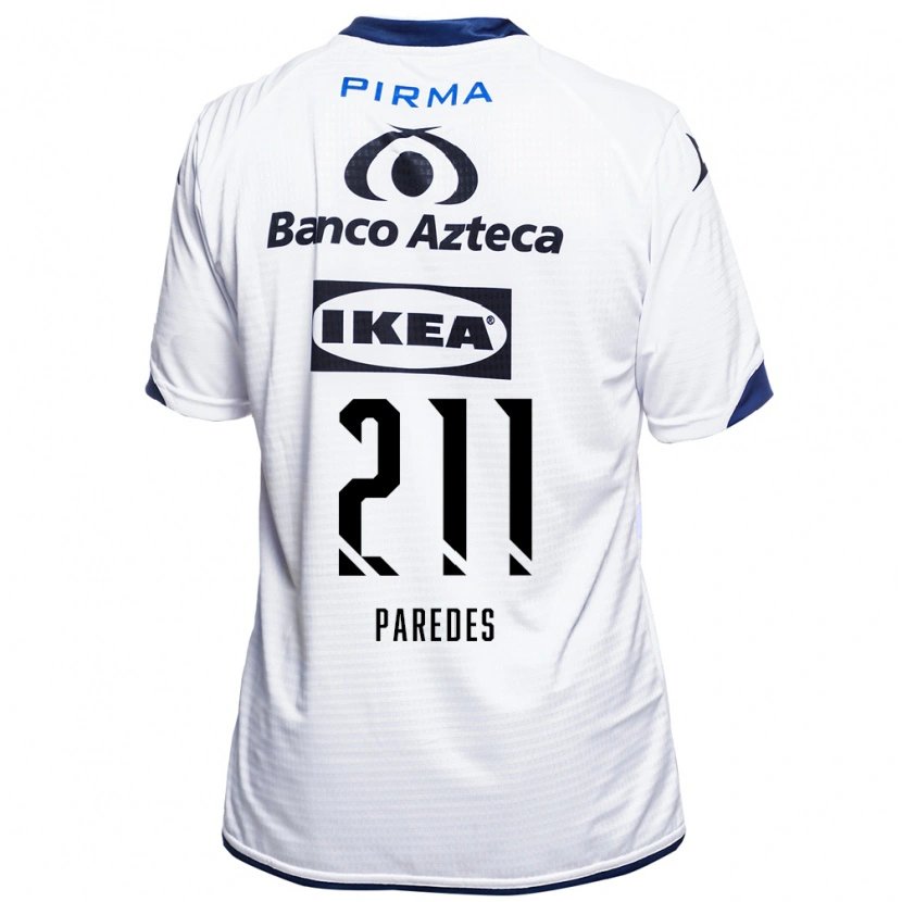 Danxen Criança Camisola Iker Paredes #211 Branco Preto Azul Principal 2026/27 Camisa Brasil
