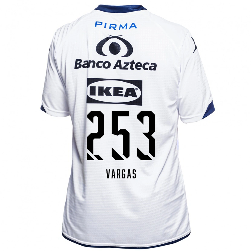 Danxen Criança Camisola Edwin Vargas #253 Branco Preto Azul Principal 2026/27 Camisa Brasil