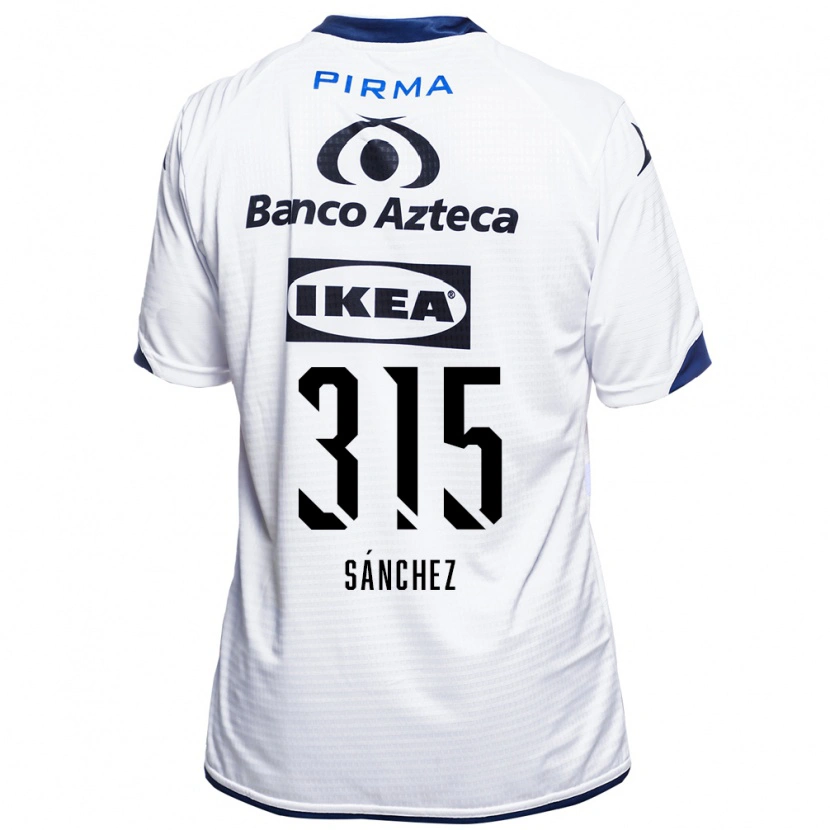 Danxen Criança Camisola Santiago Sánchez #315 Branco Preto Azul Principal 2026/27 Camisa Brasil