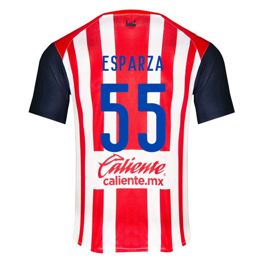 Danxen Criança Camisola Sebastián Esparza #55 Vermelho Preto Branco Principal 2026/27 Camisa Brasil