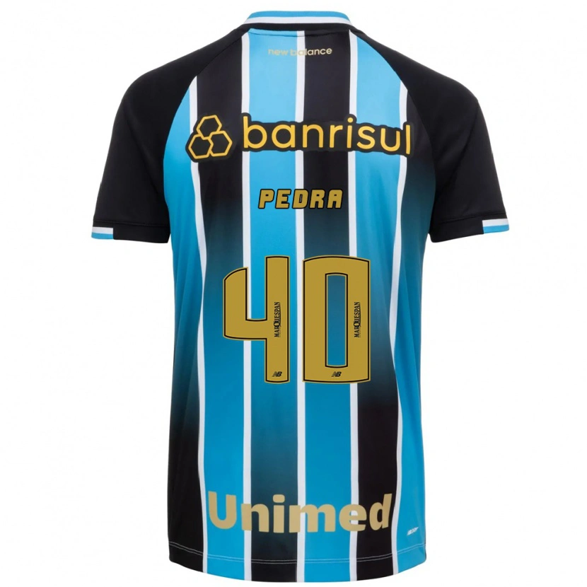 Danxen Criança Camisola Duda Pedra #40 Azul Marrom Preto Principal 2026/27 Camisa Brasil