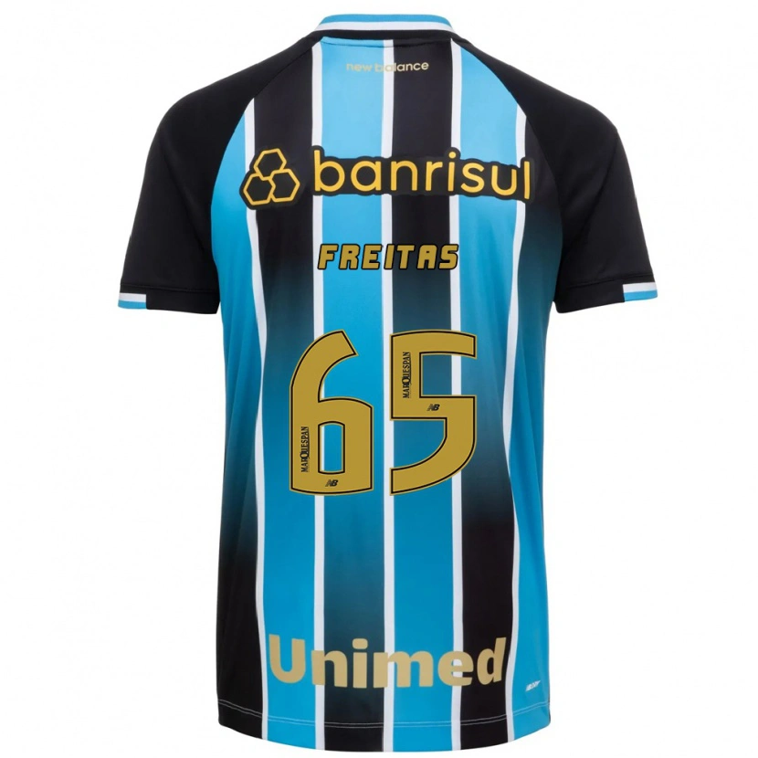 Danxen Criança Camisola Riquelme Freitas Dos Santos #65 Azul Marrom Preto Principal 2026/27 Camisa Brasil