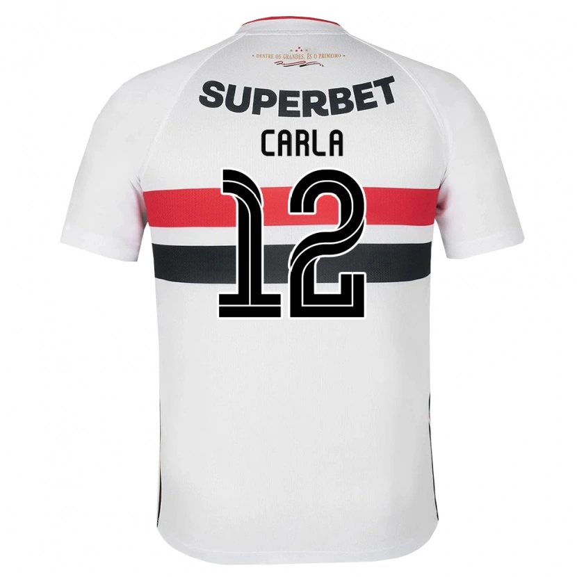 Danxen Criança Camisola Carla Maria Da Silva #12 Branco Vermelho Preto Principal 2026/27 Camisa Brasil