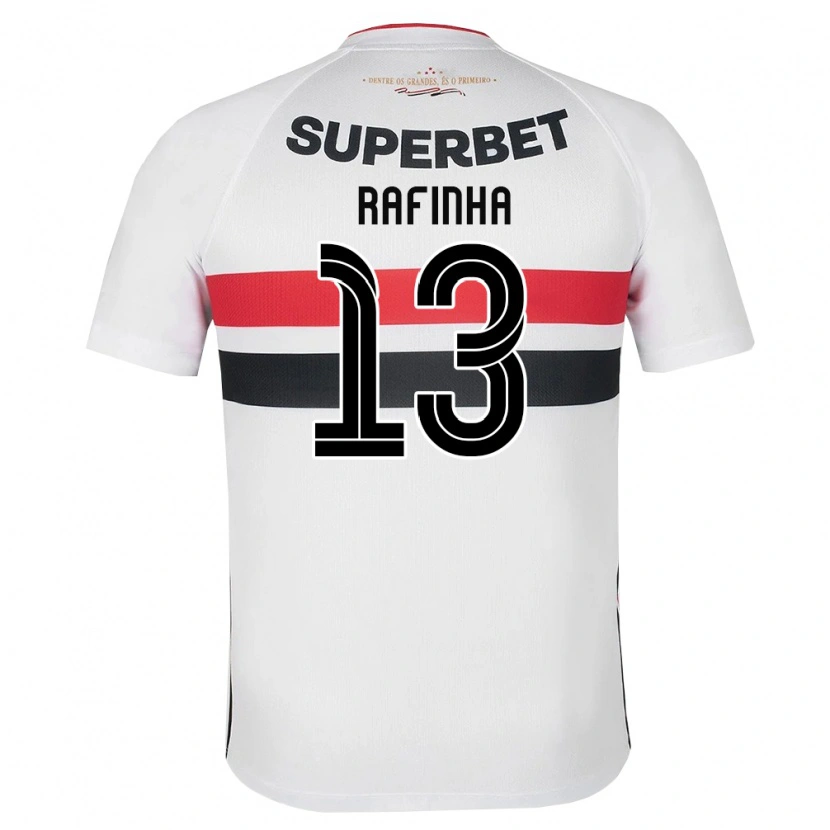 Danxen Criança Camisola Rafinha #13 Branco Vermelho Preto Principal 2026/27 Camisa Brasil