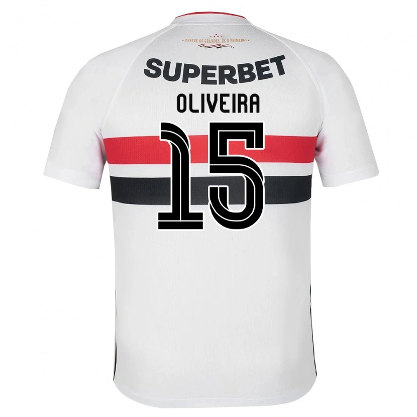 Danxen Criança Camisola Felipe Oliveira #15 Branco Vermelho Preto Principal 2026/27 Camisa Brasil