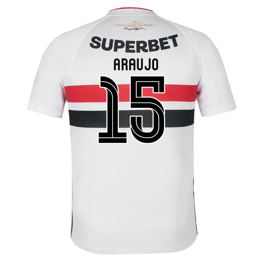 Danxen Criança Camisola Michel Araújo #15 Branco Vermelho Preto Principal 2026/27 Camisa Brasil
