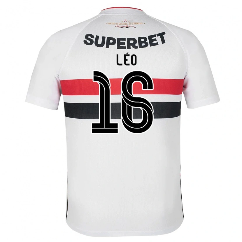 Danxen Criança Camisola Leo #16 Branco Vermelho Preto Principal 2026/27 Camisa Brasil