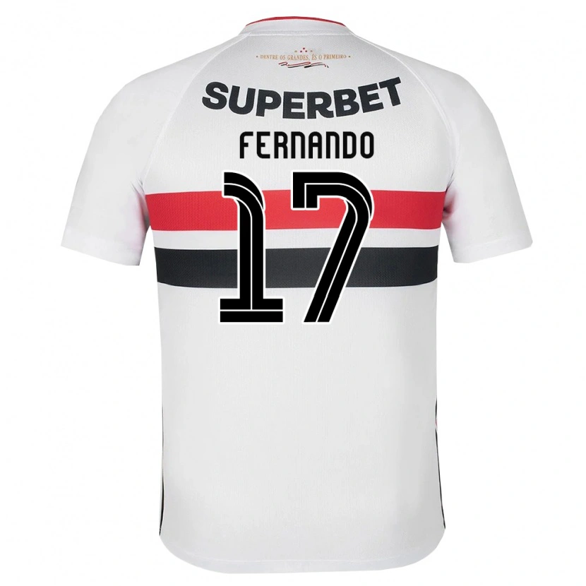 Danxen Criança Camisola Luiz Fernando #17 Branco Vermelho Preto Principal 2026/27 Camisa Brasil