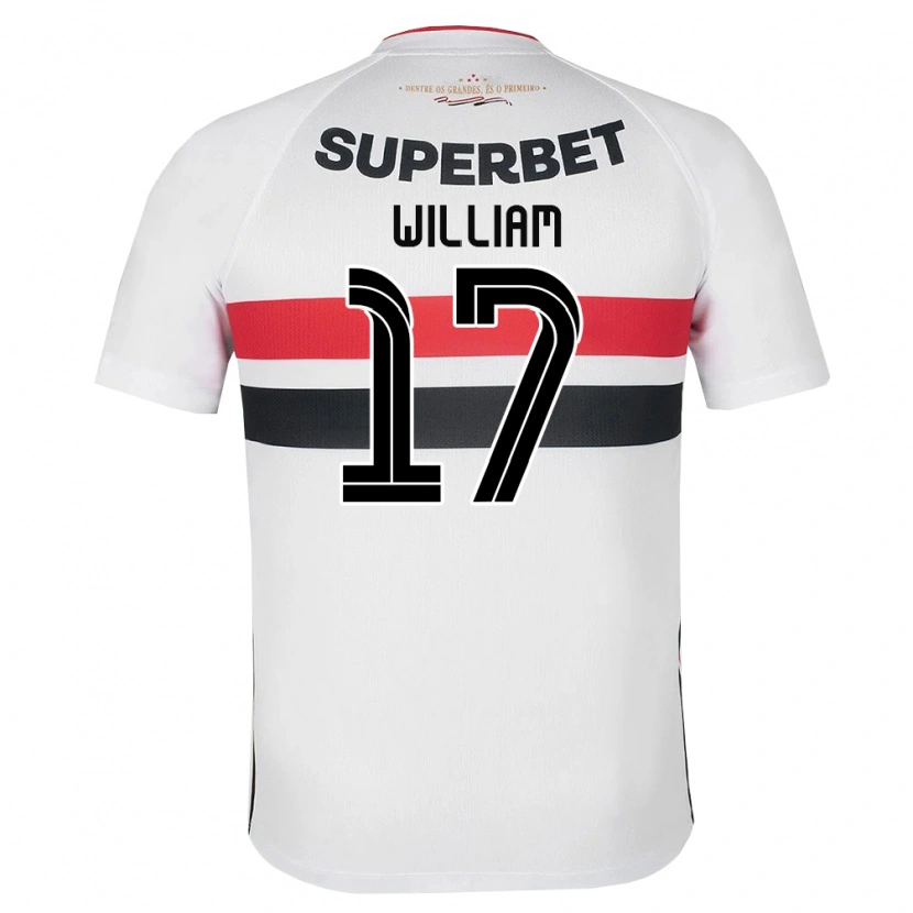 Danxen Criança Camisola William #17 Branco Vermelho Preto Principal 2026/27 Camisa Brasil