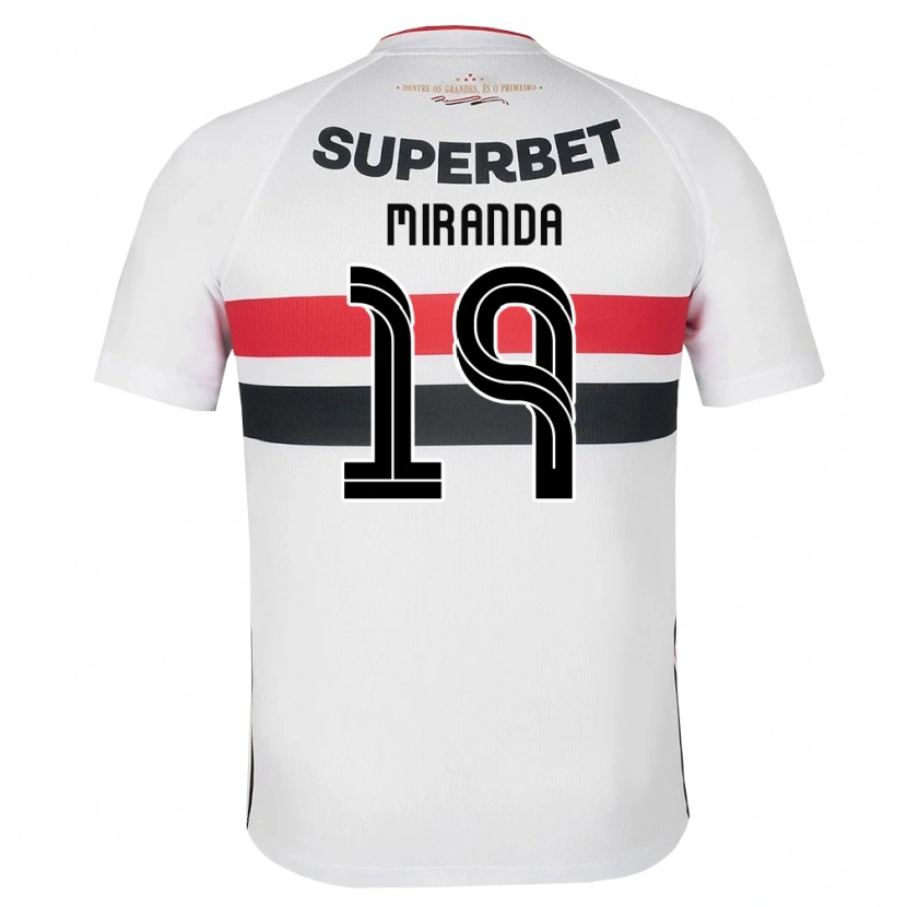 Danxen Criança Camisola Gustavo Miranda #19 Branco Vermelho Preto Principal 2026/27 Camisa Brasil