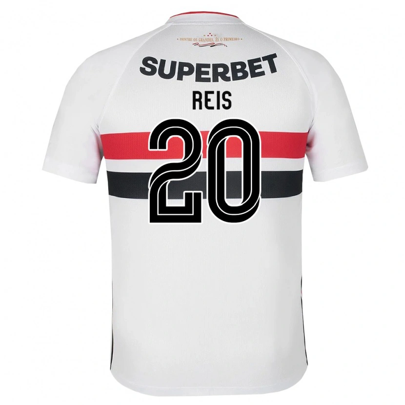 Danxen Criança Camisola Guilherme Reis #20 Branco Vermelho Preto Principal 2026/27 Camisa Brasil