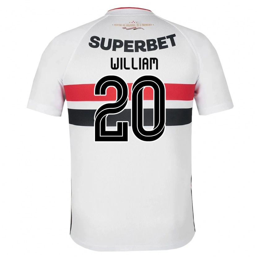 Danxen Criança Camisola Robert William #20 Branco Vermelho Preto Principal 2026/27 Camisa Brasil