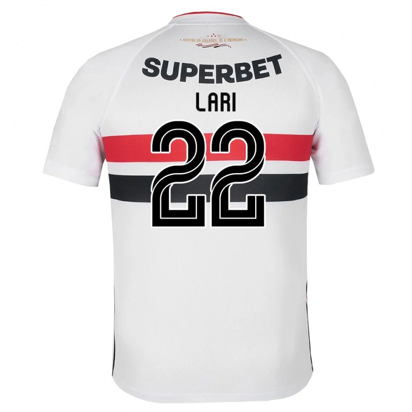 Danxen Criança Camisola Lari #22 Branco Vermelho Preto Principal 2026/27 Camisa Brasil