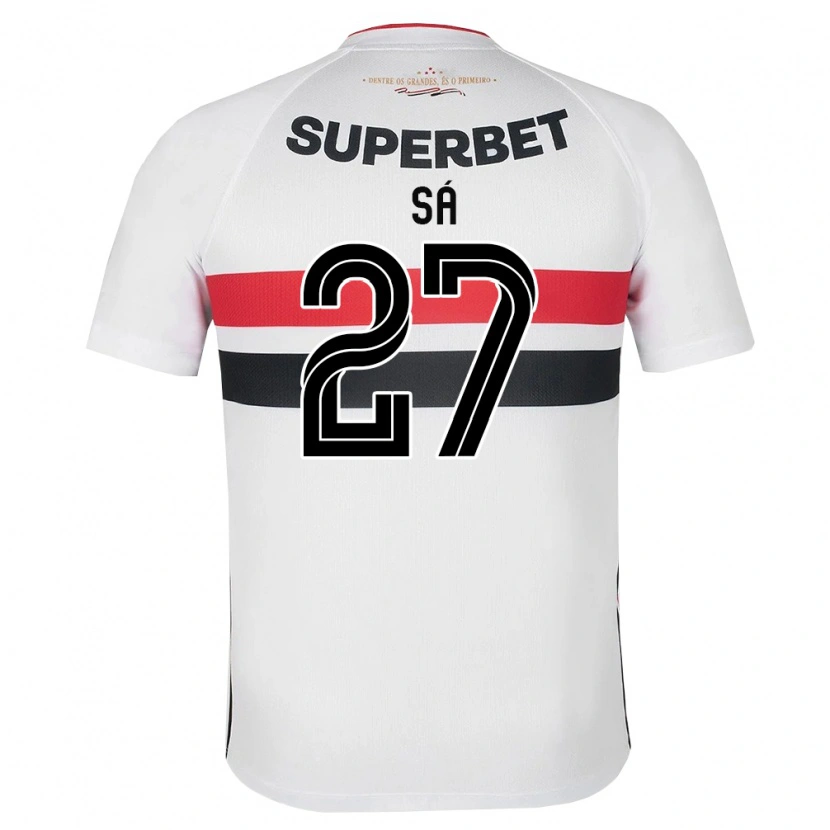 Danxen Criança Camisola Victor Sá #27 Branco Vermelho Preto Principal 2026/27 Camisa Brasil