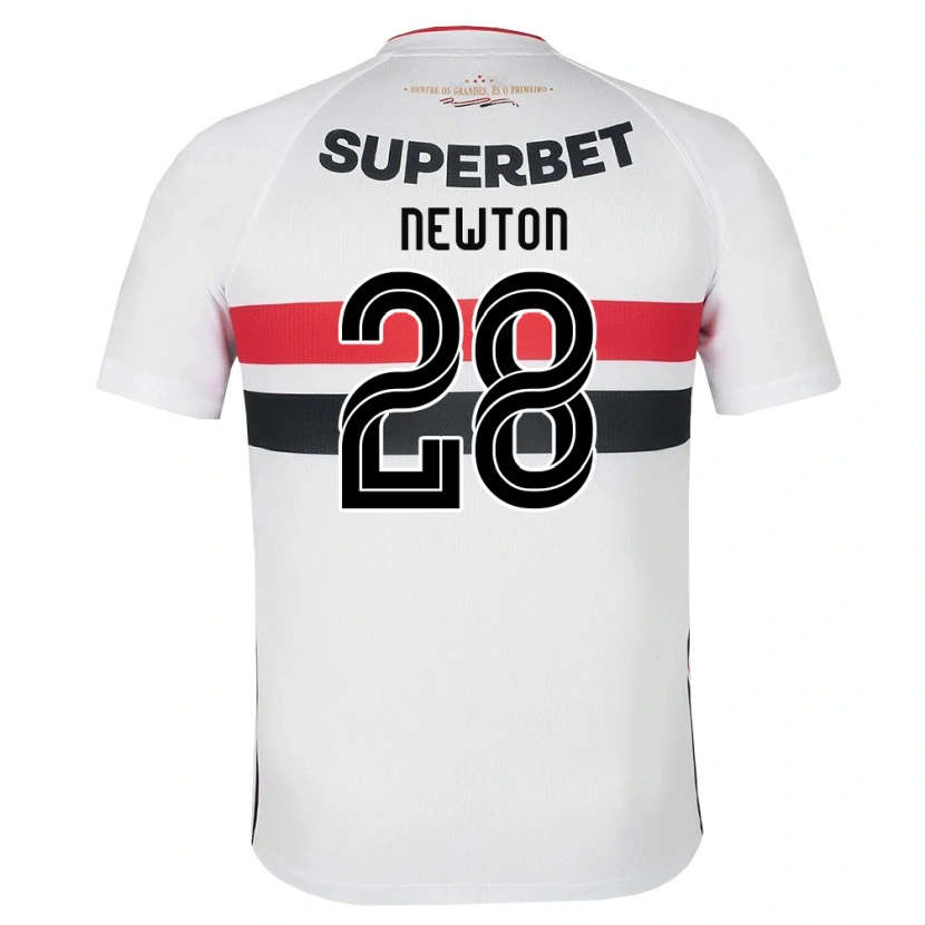 Danxen Criança Camisola Newton Araujo Da Costa Júnior #28 Branco Vermelho Preto Principal 2026/27 Camisa Brasil