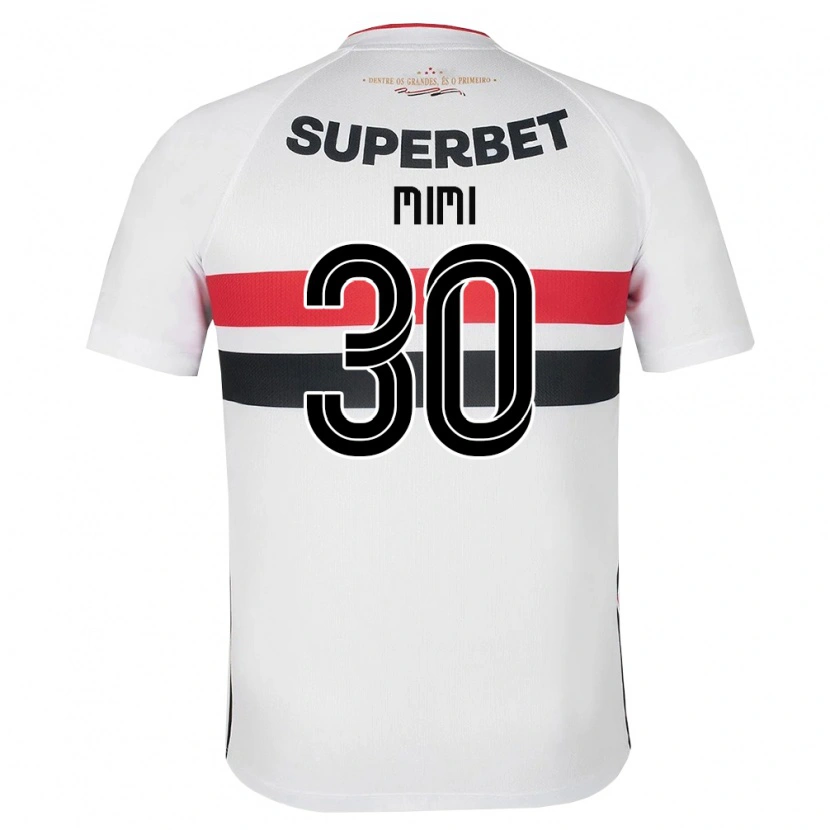 Danxen Criança Camisola Mimi #30 Branco Vermelho Preto Principal 2026/27 Camisa Brasil
