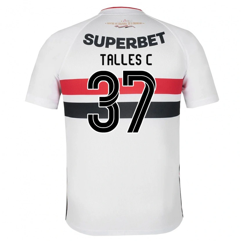 Danxen Criança Camisola Talles #37 Branco Vermelho Preto Principal 2026/27 Camisa Brasil
