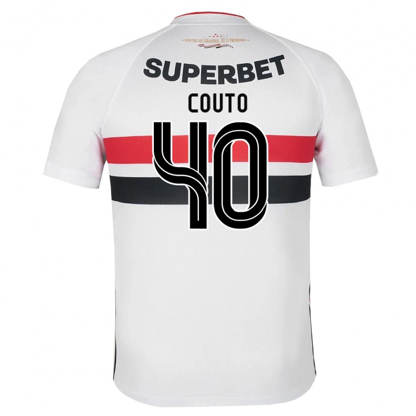 Danxen Criança Camisola Thiago Couto #40 Branco Vermelho Preto Principal 2026/27 Camisa Brasil