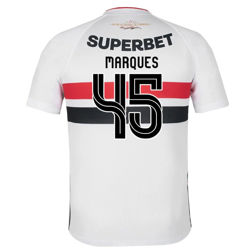 Danxen Criança Camisola Lucca Marques Alencar #45 Branco Vermelho Preto Principal 2026/27 Camisa Brasil
