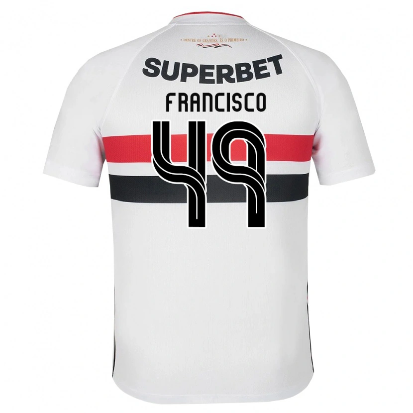 Danxen Criança Camisola Ryan Francisco #49 Branco Vermelho Preto Principal 2026/27 Camisa Brasil