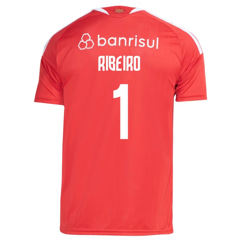Danxen Criança Camisola Mari Ribeiro #1 Vermelho Branco Principal 2026/27 Camisa Brasil
