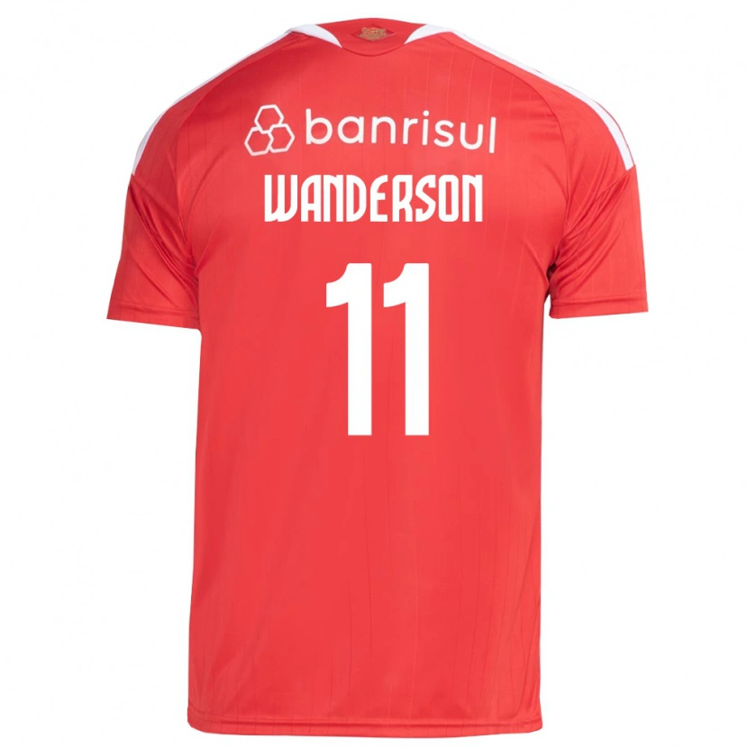 Danxen Criança Camisola Wanderson #11 Vermelho Branco Principal 2026/27 Camisa Brasil