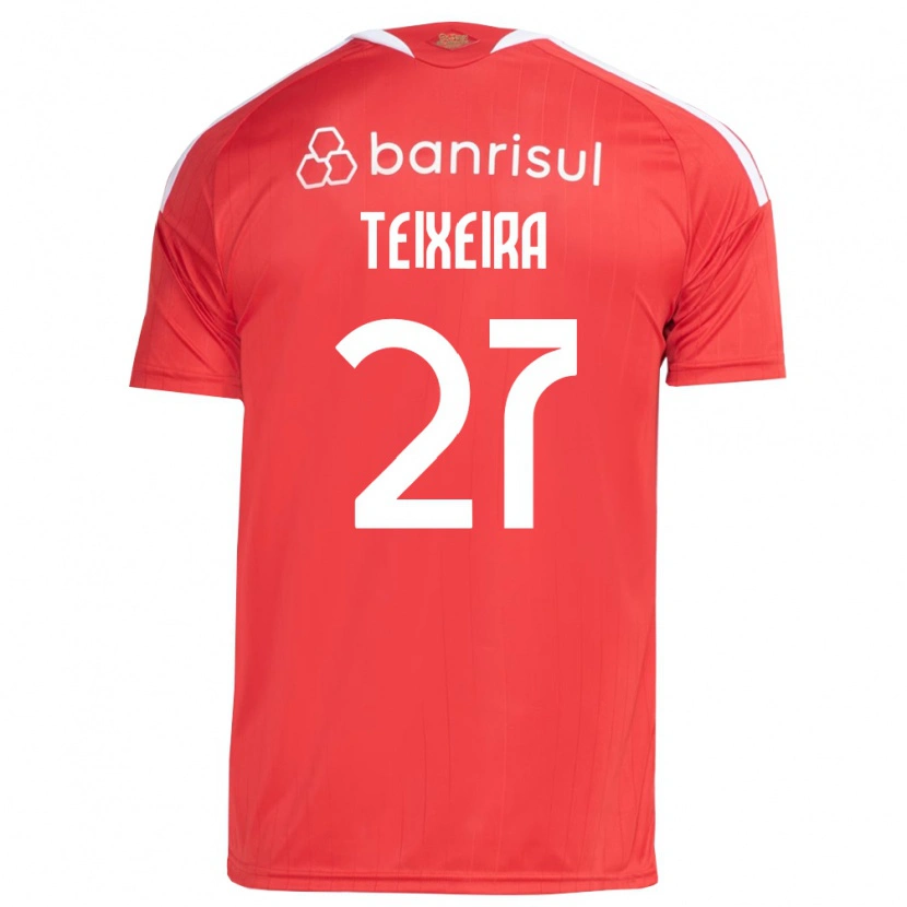 Danxen Criança Camisola Danny Teixeira #27 Vermelho Branco Principal 2026/27 Camisa Brasil