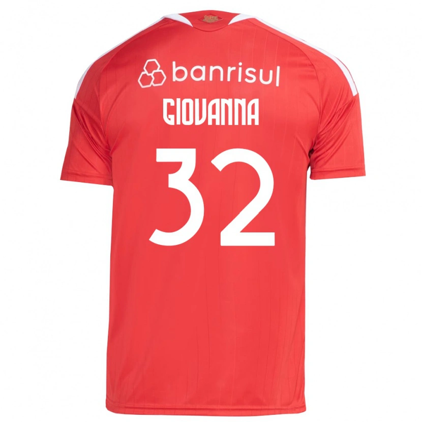 Danxen Criança Camisola Giulia Giovanna #32 Vermelho Branco Principal 2026/27 Camisa Brasil