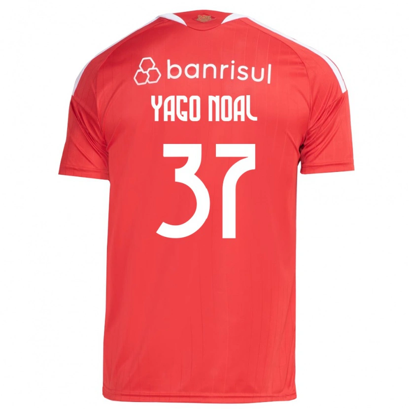Danxen Criança Camisola Yago Noal #37 Vermelho Branco Principal 2026/27 Camisa Brasil
