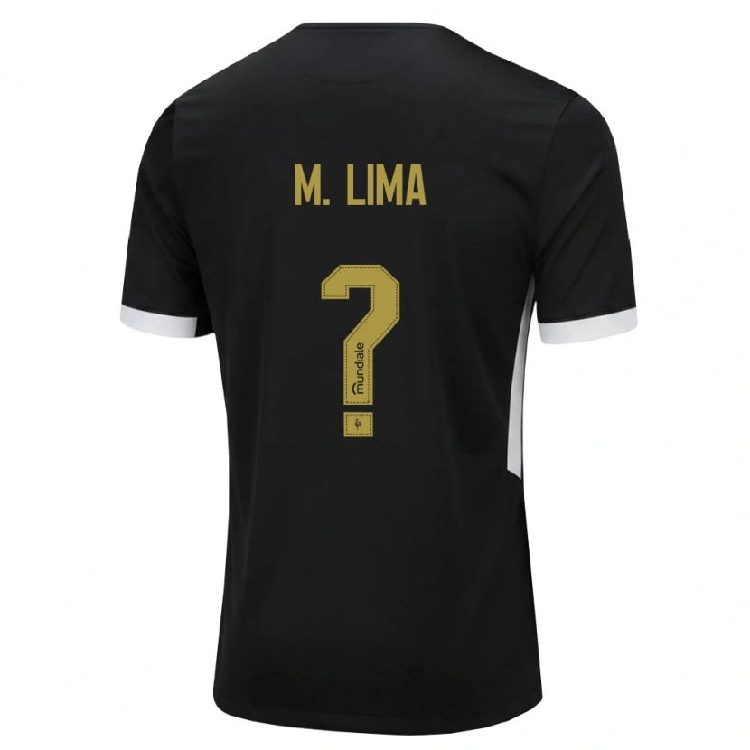 Danxen Criança Camisola Matheus Lima #0 Preto Branco Amarelo Principal 2026/27 Camisa Brasil