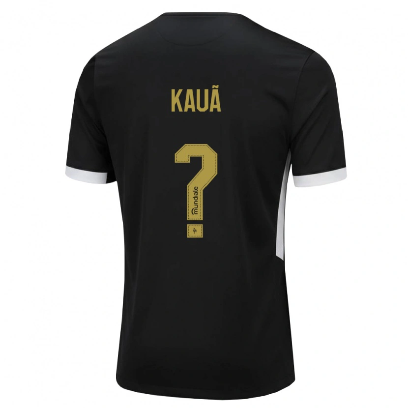 Danxen Criança Camisola David Kauã #0 Preto Branco Amarelo Principal 2026/27 Camisa Brasil