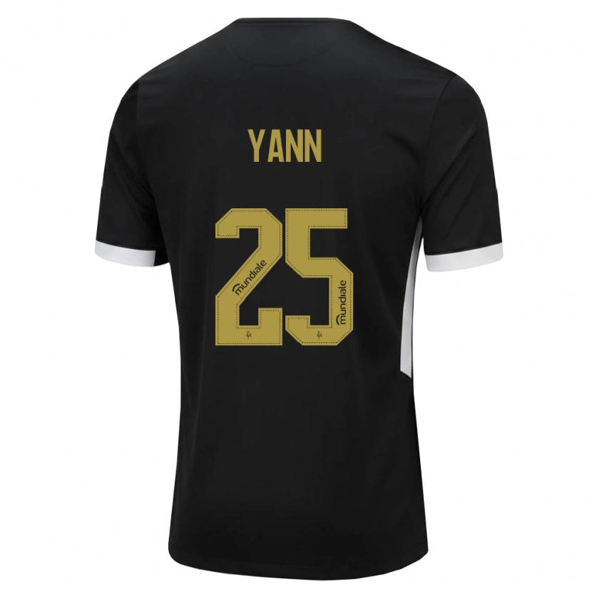 Danxen Criança Camisola Yann Neves #25 Preto Branco Amarelo Principal 2026/27 Camisa Brasil