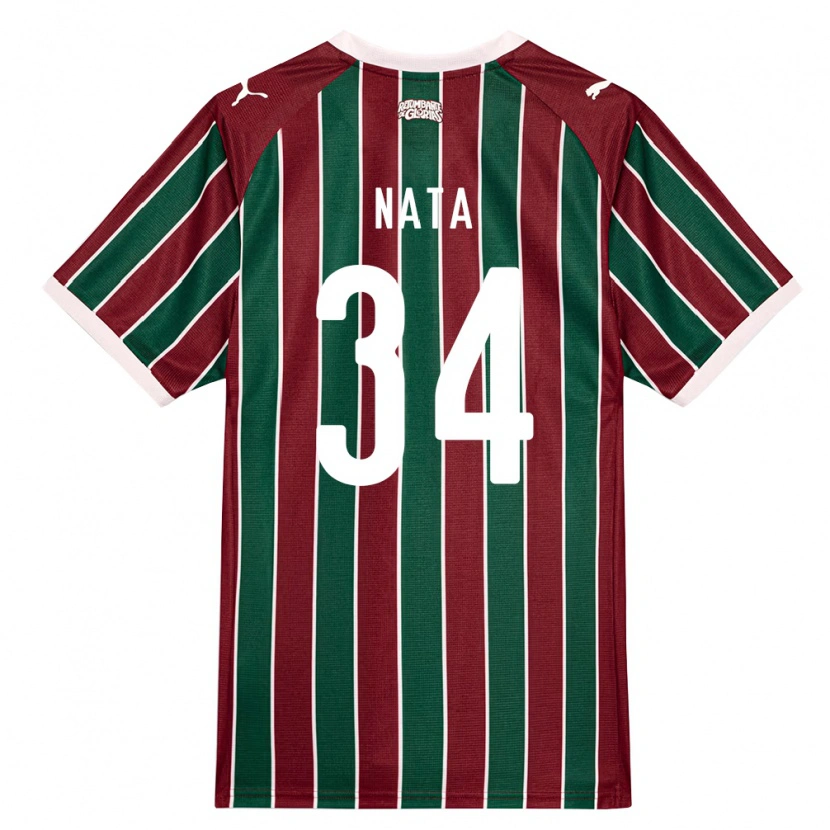 Danxen Criança Camisola Wesley Natã #34 Verde Borgonha Branco Principal 2026/27 Camisa Brasil