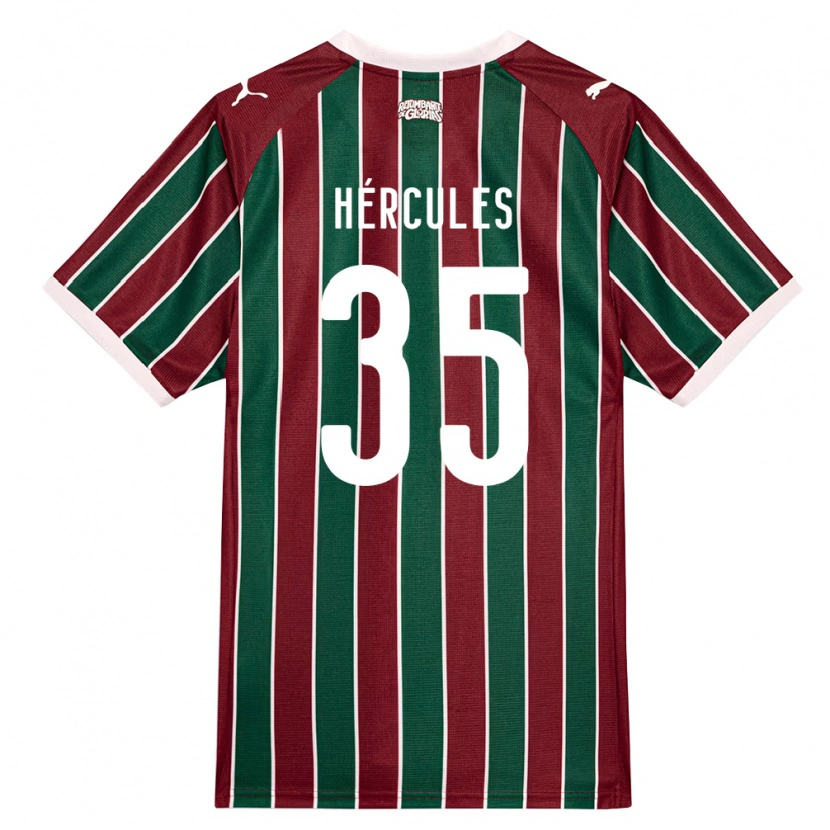 Danxen Criança Camisola Hércules Pereira Do Nascimento #35 Verde Borgonha Branco Principal 2026/27 Camisa Brasil