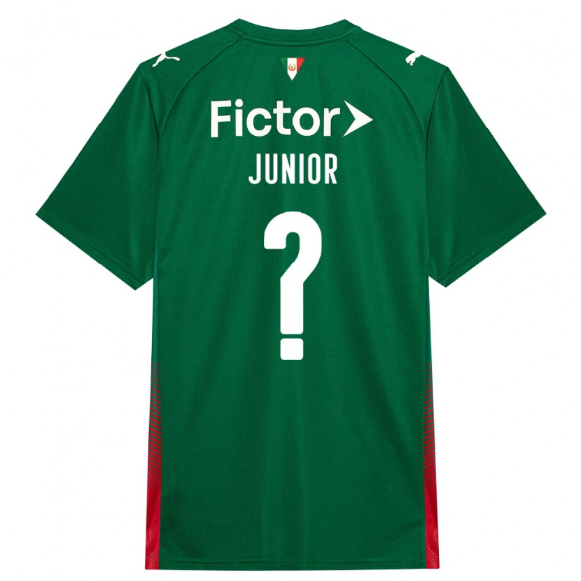 Danxen Criança Camisola Gilberto Junior #0 Verde Vermelho Branco Principal 2026/27 Camisa Brasil