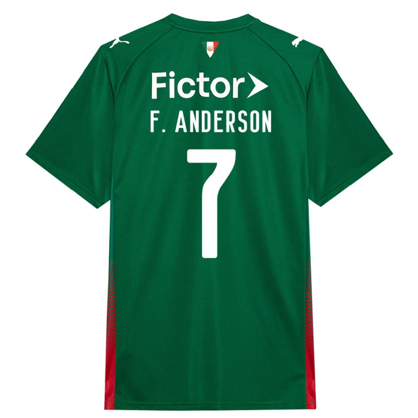 Danxen Criança Camisola Felipe Anderson #7 Verde Vermelho Branco Principal 2026/27 Camisa Brasil