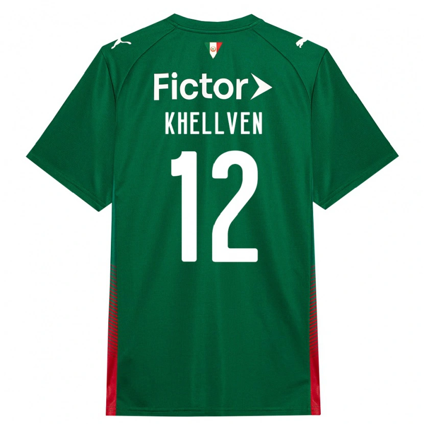 Danxen Criança Camisola Khellven Douglas Silva Oliveira #12 Verde Vermelho Branco Principal 2026/27 Camisa Brasil