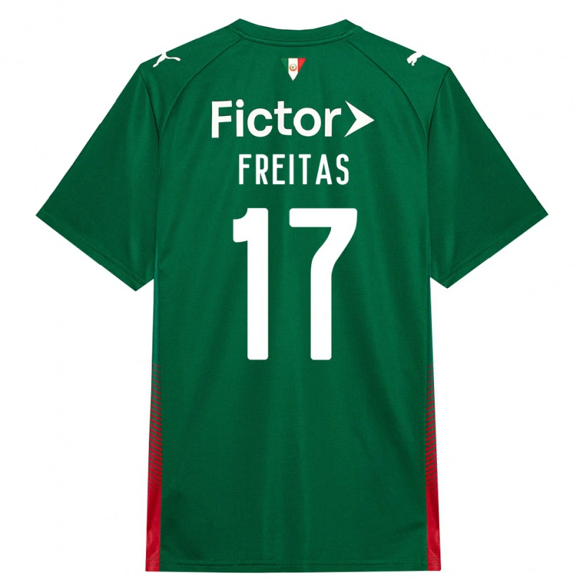 Danxen Criança Camisola Marlon Freitas #17 Verde Vermelho Branco Principal 2026/27 Camisa Brasil