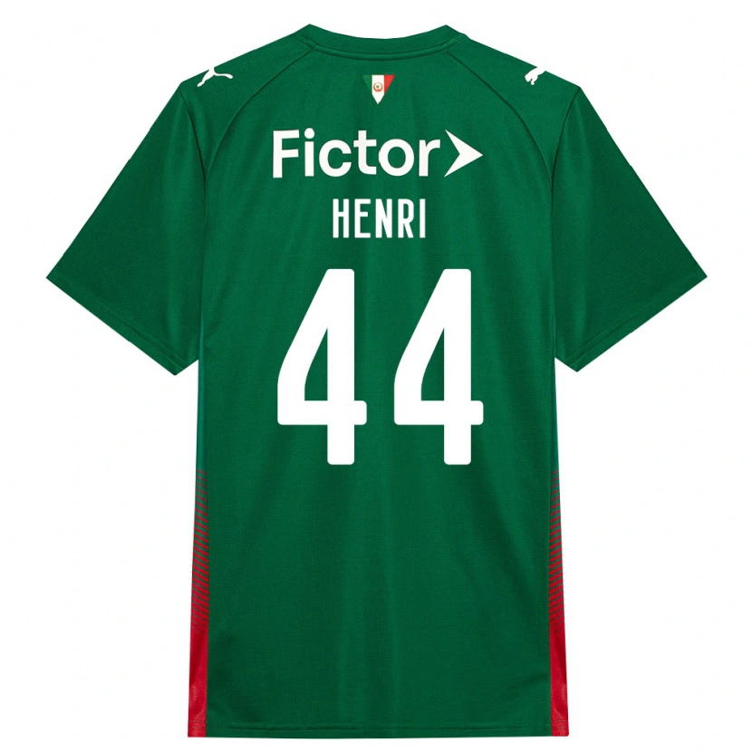 Danxen Criança Camisola Henri #44 Verde Vermelho Branco Principal 2026/27 Camisa Brasil