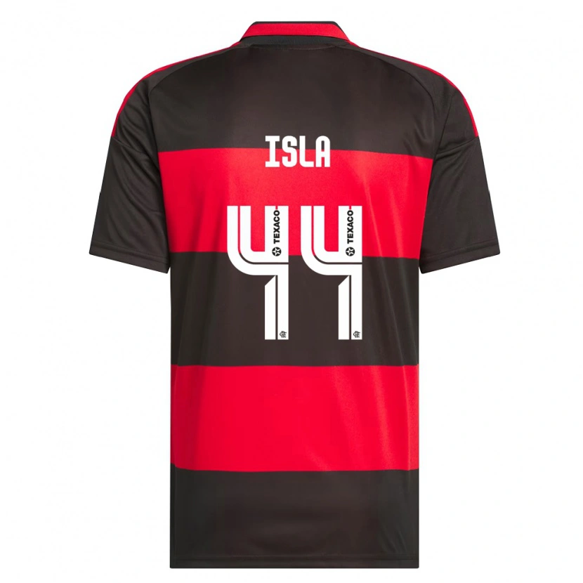 Danxen Criança Camisola Mauricio Isla #44 Vermelho Preto Branco Principal 2026/27 Camisa Brasil