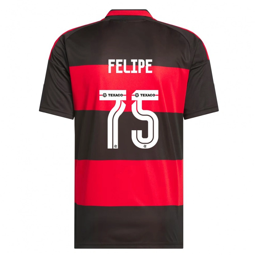 Danxen Criança Camisola Luiz Felipe #75 Vermelho Preto Branco Principal 2026/27 Camisa Brasil