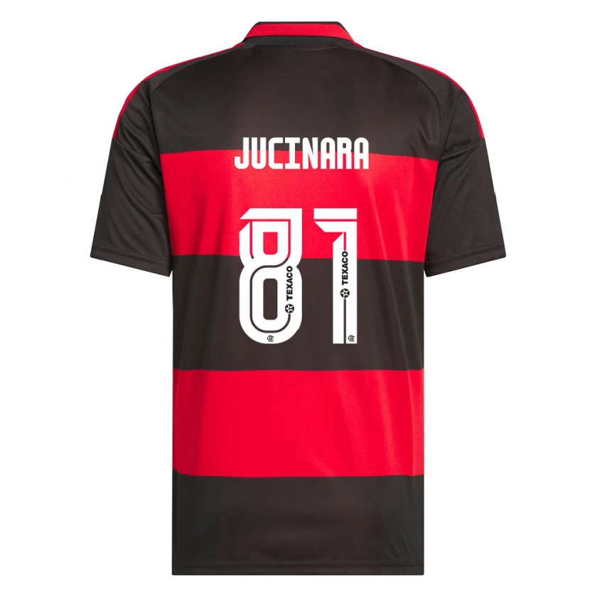 Danxen Criança Camisola Jucinara #81 Vermelho Preto Branco Principal 2026/27 Camisa Brasil